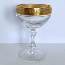 Westchester Champagne Glass Tiffin Franciscan with Minton Rim Gold Embel... - $37.00