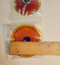 2 Ford Blue Dot Red Glass Tail Light Lens 1933 to 1936 image 3