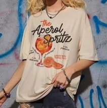 Aperol Spritz Retro Cocktail Graphic Tees Women Cute Alcohol Drink T Shirt - $20.00