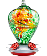 Hummingbird Feeders for Outdoors Hanging, Blown Glass Hummingbird Feeder... - €35,97 EUR