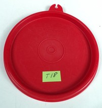 T18 Tupperware Replacement Round Container Lid - Red - 4&quot; - £3.98 GBP