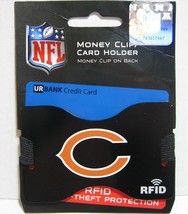 NFL Chicago Bears Football Money Clip Card Holder RFID Licensed by Siskiyou - £11.25 GBP