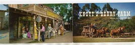 Knotts Berry Farm Tri-Fold Advertising Card Buena Park California - £14.01 GBP