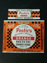 Vintage Postie&#39;s Orange Dietetic Half Quart Labels McAdoo PA 5 Each New ... - £5.49 GBP