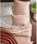 Oake Geo Stitch Coverlet, Full-Queen, Terracotta - $158.40