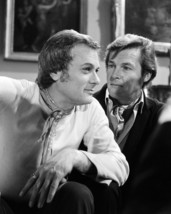 Tony Curtis and Roger Moore in The Persuaders! candid close up on set 16x20 Canv - $69.99