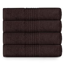 Lavish Touch 100% Egyptian 2 Ply Cotton 700 GSM Mosaic 8 Pc Towels Set Granite - £27.87 GBP