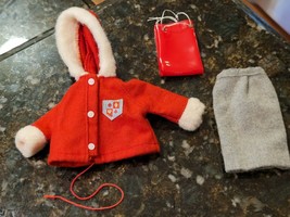 Vintage 1960s Tammy 10” Red Ski Coat Gray Skirt & Purse Lot - $39.29
