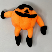 Vintage Whitman&#39;s Chocolate Pumpkin Man In Witch Hat 9&quot; Plush - £8.00 GBP