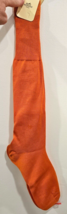 HERMES Mens Orange 100% Cotton Knee High Socks - Size 11 - New with Box - £107.57 GBP