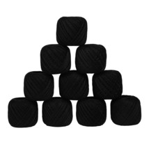 Cotton Thread Knitting and Craft  Set of 10 ball 20gm Cotton Thread Blac... - £11.78 GBP
