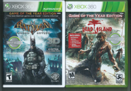  Dead Island &amp; Batman: Arkham Asylum (Game of the Year Editions, Xbox 360)  - £5.54 GBP