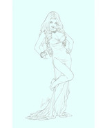 Elias Chatzoudis Signed Lady Death Sworn 1 Original Cover Art Naughty Ne... - $1,286.99