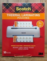Scotch Thermal Laminating Pouches Letter Size (TP3854-50) - £11.19 GBP
