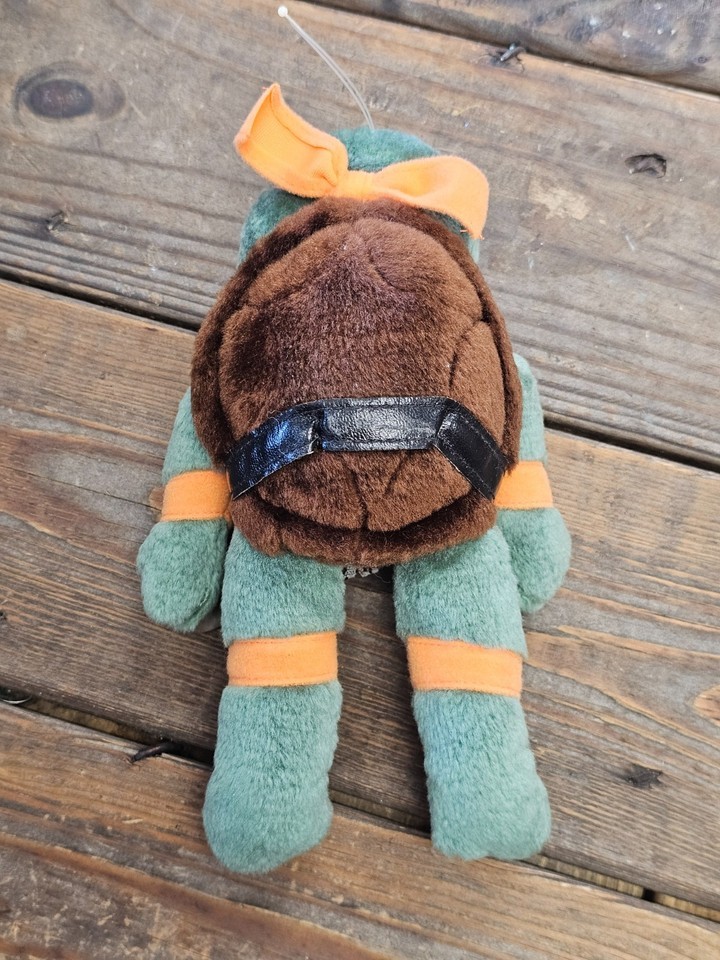 Vintage 1988 TMNT Michelangelo Plush Doll Playmates Teenage Mutant Ninja Turtles Item image 2