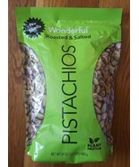 Wonderful Pistachios NO SHELLS Roasted &amp; Salted 24 oz 1.5 lbs 680g OCT 2... - £19.74 GBP