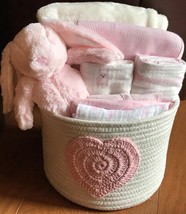 Rosie Rabbit Baby Gift Basket - $75.00