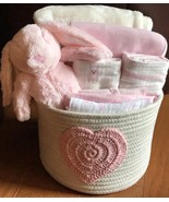 Rosie Rabbit Baby Gift Basket - £57.82 GBP