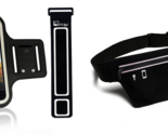 Revere Cell Phone Arm Band Case, Extender, &amp; Running Belt, Reflective - £1.90 GBP
