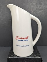 Smirnoff on the rocks Vintage White 9 Inch Pub Jug Water Jug - $12.00