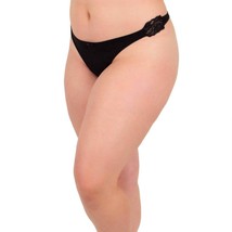 Undersummers Lux Cotton Thong Black - $25.00