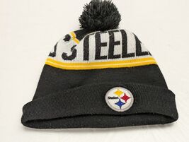 NFL Pittsburgh Steelers Football Knit Winter Hat Beanie New Era Pom Blac... - $13.92