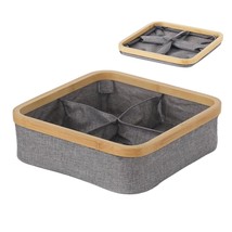 Foldable Storage Basket With 4 Compartments - £5.39 GBP