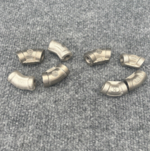 Lot of 8 - 1/8&quot; 45 degree Pipe Elbow 316 Stainless Steel 150 # Threaded ... - $29.69