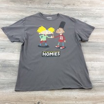 Nickelodeon Hey Arnold Mens XL Short Sleeve Shirt Homies TV Cartoon Friends - £11.64 GBP