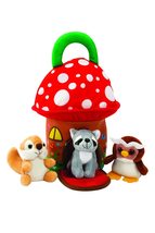 Kovot Plush Animal Sound Toys with Mushroom Cottage Carrier 3 Soft Plush... - £20.72 GBP