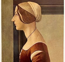 Simonetta Vespucci Portrait Sandro Botticelli 1958 Lithograph Art Print LGADBott - £23.59 GBP