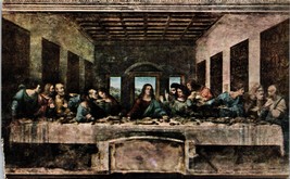 The Last Supper by Leonardo Da Vinci UNP DB Postcard L12 - $3.51