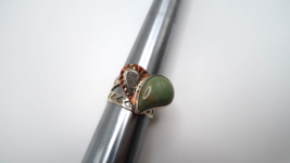 Vintage Sterling Silver Copper Turquoise JAY KING Heart Ring Size 9 - £90.49 GBP