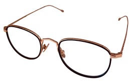 John Varvatos Mens Eyeglass Black Gold Metal  Soft Square Frame V178. 49mm - £70.76 GBP