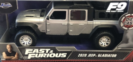 2020 Silver Jeep Gladiator 1/24 Diecast Car Jada Fast &amp; Furious New - £28.49 GBP