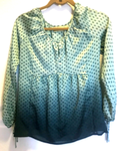 Princess Vera Wang green ombre semi sheer peasant blouse Size XS - £8.18 GBP