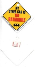 DC Comics Batman My Other Car Is The Batmobile Window Cling 1989 H&amp;L NEW UNUSED - £4.01 GBP