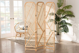 Bianca Natural Brown Rattan Room Divider - $4,408.94 MXN