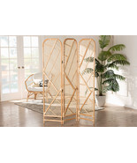 Bianca Natural Brown Rattan Room Divider - $331.45 CAD