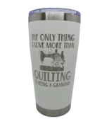 Quilting Grandma Insulated Stainless Steel Tumbler 20 oz.  NEW - $20.81 CAD