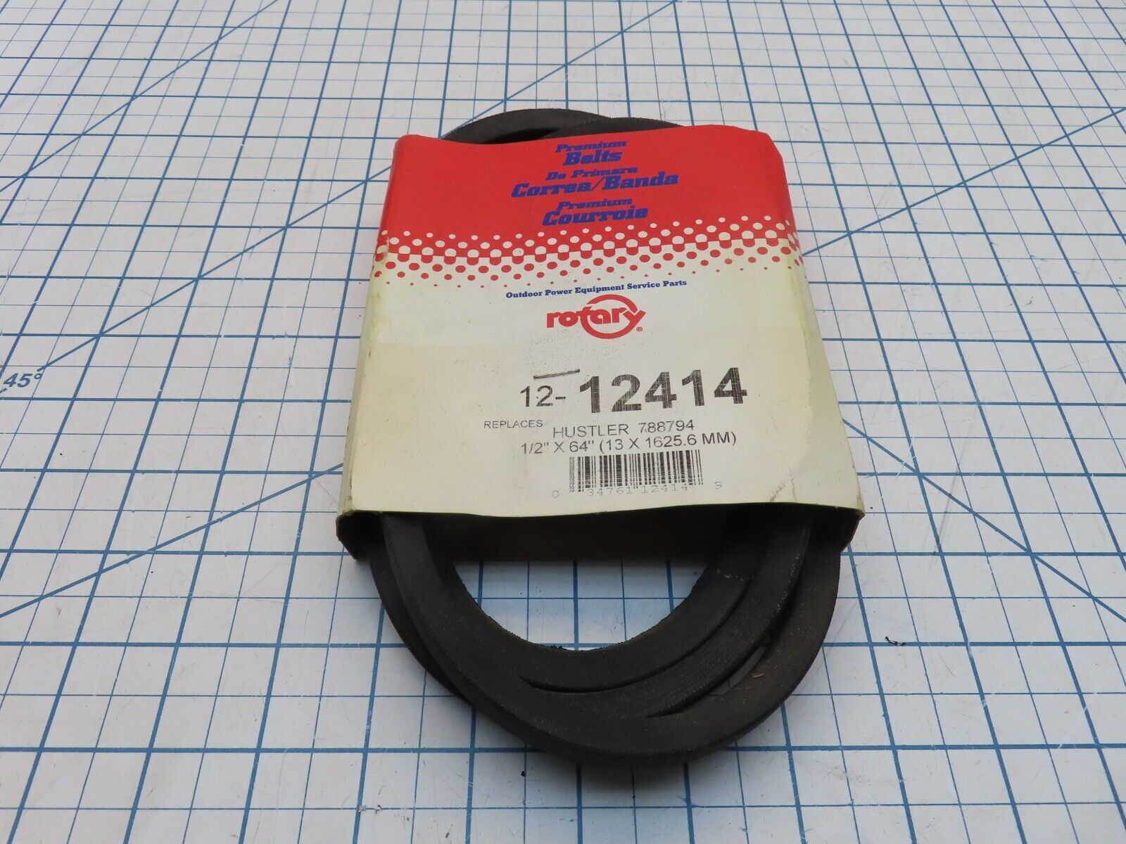 Rotary 12414 Belt Fit Hustler 788794 1/2" X 64" - $23.20