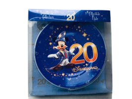 Disneyland Paris Disney 20th Anniversary Souvenir Blue Plate vtd - £39.13 GBP