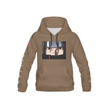 Youth&#39;s BROWN Itachi Uchiha Anime All Over Print Hoodie (USA Size) - £27.17 GBP
