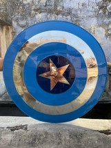 Captain America Shield 22 Inch Captain America Shield Stainless Steel, Halloween - £146.65 GBP