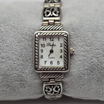 Royalton Women&#39;s Silver Tone Ornate Band Mother of Pearl Dial Watch - £18.65 GBP