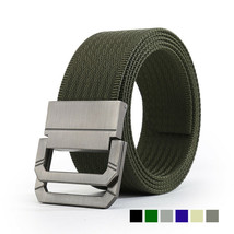 New Men&#39;s Military Belt for Jeans Wave Canvas Woven D-Ring Buckle Tactic... - £14.04 GBP
