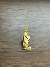 Gold Metal Tone Light House Lapel Pin - $7.00
