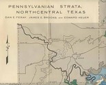 Pennsylvania Strata Northcentral Texas Map Feray Brooks and Heuer  - £14.28 GBP