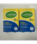 (2) Culturelle PROBIOTICS Health &amp; Wellness 30 CAPSULES Each Box 05/2026+ - $462.19 MXN