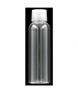 PLASTIC round Shatterproof BOTTLE Clear Airtight Cap Storage 3 oz .4 cup... - $16.42